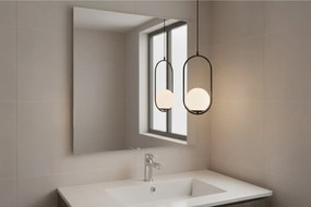 Závesné svietidlo Florence, 1x biele sklenené tienidlo, b, U