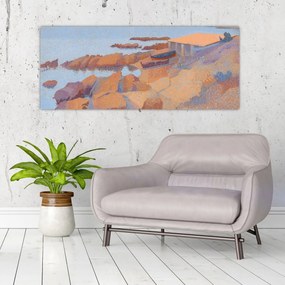 Obraz - Henri Edmond Cross, Calanque des Antibois, reprodukcia (120x50 cm)