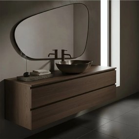 Rea Pearl, umývadlo na dosku 505x380x135 mm, béžová-hnedá-Ombre, REA-U0629