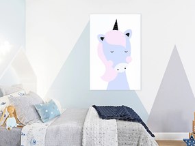 Artgeist Obraz - Sweet Unicorn (1 Part) Vertical Veľkosť: 20x30, Verzia: Premium Print