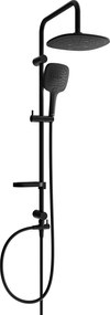 Mexen sprchový set X17 s hornou hlavicou 24cm, čierna, 798171791-70