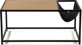 Čierny/v prírodnej farbe konferenčný stolík v dekore duba 60x99 cm Bayen – Bonami Essentials