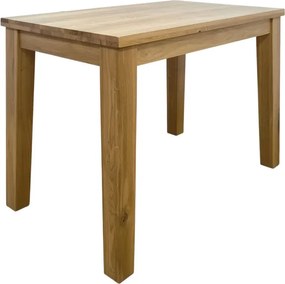 Malý klasický jedálenský stôl z dubového masívu VPET, 120x80/140x90x80 cm 120x80 cm