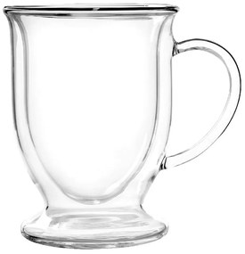 Dvojstenné/na latte sklenené hrnčeky v súprave 2 ks 250 ml Amo – Vialli Design