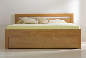 BMB MARIKA KLASIK - masívna dubová posteľ s úložným priestorom 180 x 200 cm, dub masív