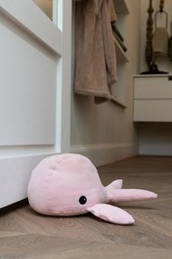Biela dverná zarážka veľryba Whale - 20*31*17cm