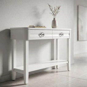 Konzolový stolík Shine 110 cm biely