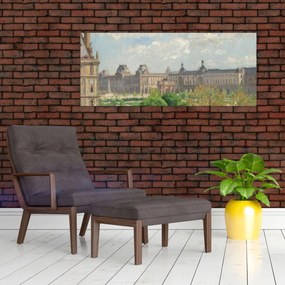 Obraz - Camille Pissarro, Place du Carrousel, Paris, reprodukcia (120x50 cm)