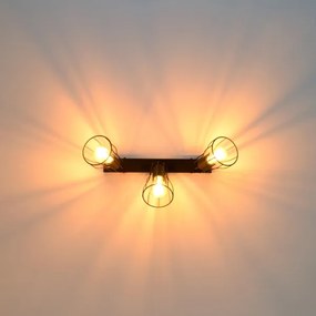 LED Bodové svietidlo TUBE II 3xE27/15W/230V čierna