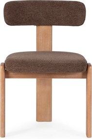 Hnedé čalúnené jedálenské stoličky v súprave 2 ks Nadia – MOME