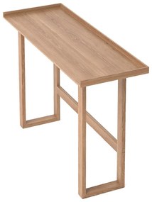 Písací stôl z masívneho dubového dreva Wireworks Slim