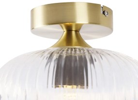Stropné svietidlo v štýle Art Deco mosadz - Karel