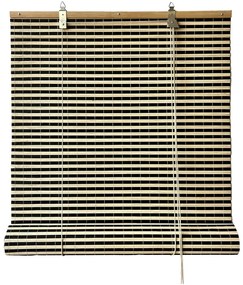 Čierna/v prírodnej farbe bambusová roleta 200x160 cm Vela – Gardinia
