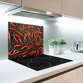 Sklenená doska na krájanie Chilli papričky 60x52 cm