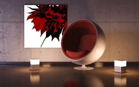 Ručne maľovaný POP Art obraz Flower  flo2