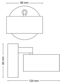 Philips - LED Bodové svietidlo BRACIA LED/5,5W/230V čierna