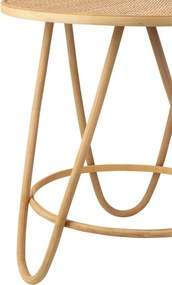 Prírodný ratanový odkladací stolík Balia Rattan Natural L - Ø 60*64 cm