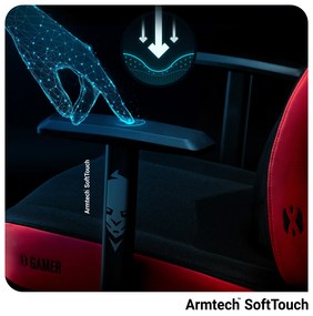 Herné kreslo Diablo X-Gamer 2.0 Normal Size, čierno-červené