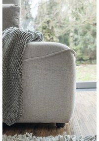 Krémovobiela rozkladacia rohová pohovka (variabilná) Homely Tommy – Miuform