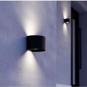 Eglo 901844 - LED vonkajšie nástenné svietidlo CALPINO 2xLED/2,8W/230V IP54 čierna