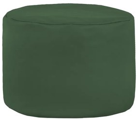 Taburetka Cilindro tmavozelená ekokoža