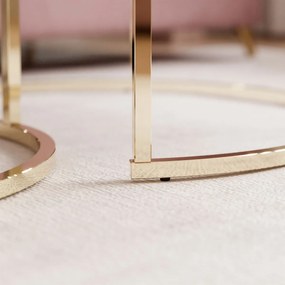 SADA KONFERENČNÝCH STOLÍKOV 2V1 SELMA MAX MRAMOR + ZLATÝ LESK