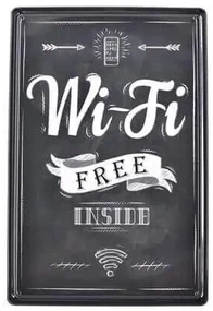 Ceduľa 3D - Wi-Fi Free