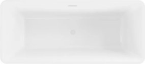 Mexen Tonia, voľne stojaca vaňa 170 x 75 cm, biela, biely prepad, 52171707500-20