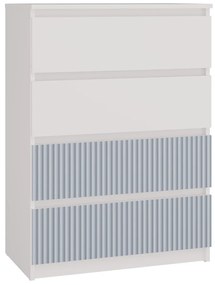 Detská komoda MALWA M4 ARTESO bielo-modrá
