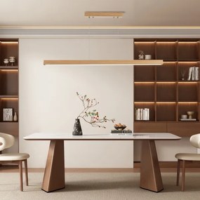 Brilagi -LED Stmievateľný luster na lanku OAK SMART LED/30W/230V Wi-Fi Tuya dub+diaľkový ovládač