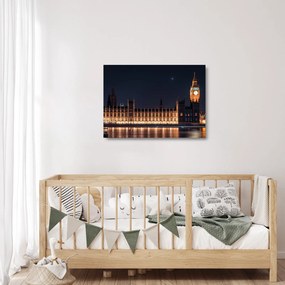 Sklenený obraz Big Benu v Londýne (70x50 cm)