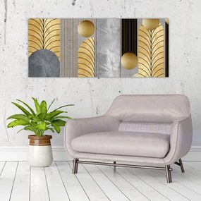 Obraz - Zlaté dekory (120x50 cm)