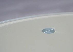 Konferenčný stolík Riva, kov/cappuccino sklo