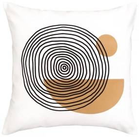 SCANquilt Dekoračný návlek DEKORO big spiral smotanová 45x45 cm