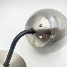 Brilagi - Nástenné svietidlo MALIVA 1xE14/15W/230V matný chróm/zadymené sklo