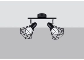 Sollux SL.1106 - Bodové svietidlo ARTEMIS 2xE14/40W/230V čierna