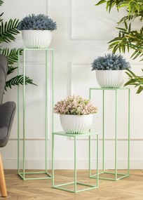 STOJAN NA KVETINÁČ SIMPLE 100X24X24 CM SVETLOZELENÁ