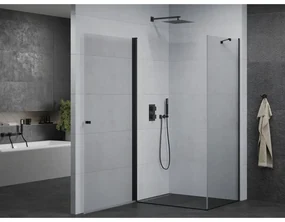 Mexen Pretoria sprchovací kút 70x100cm, 6mm sklo, čierny profil-číre sklo, 852-070-100-70-00