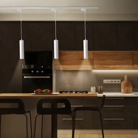 Luster na lanku do lištového systému MARIBEL 3xGU10/10W/230V + 1 m lištový systém