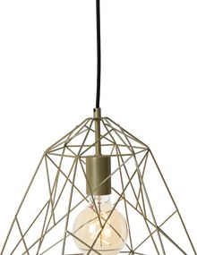 Priemyselné závesné svietidlo zlaté - Framework Basic