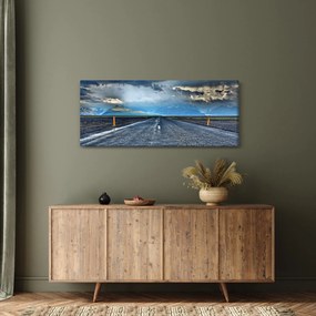 Obraz cesty v búrke (120x50 cm)