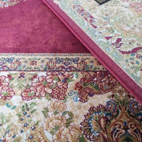 Koberec Exkluzívny Qum Silk 01 červený