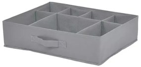Organizér na spodnú bielizeň, 7 priehradiek, 44x34x11 cm, antracit