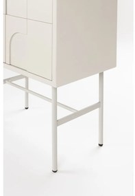 Svetlosivá skrinka 70x140x40 cm Funk – White Label