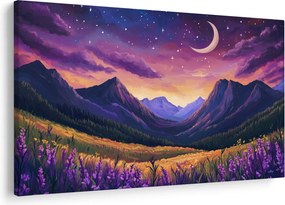 Obraz - Fialová krajina (90x60 cm)