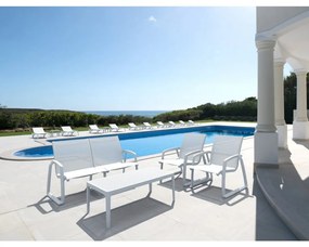 PACIFIC LOUNGE záhradný set s podrúčkami black