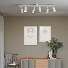 Bodové svietidlo 6xGU10/30W/230V biele