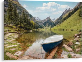 Obraz - Seealpsee, jazero Švajčiarska (70x50 cm)