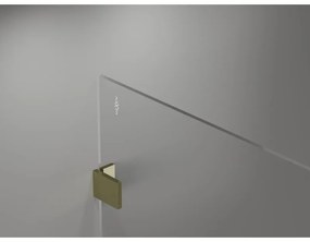 Mexen Lunar sprchová stena ľavá 50 x 200 cm, 8mm číre sklo, zlatá lesklá, 830-050-000-50-00-L