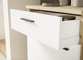 Predsieňová stena Malaga, dub evoke/biela